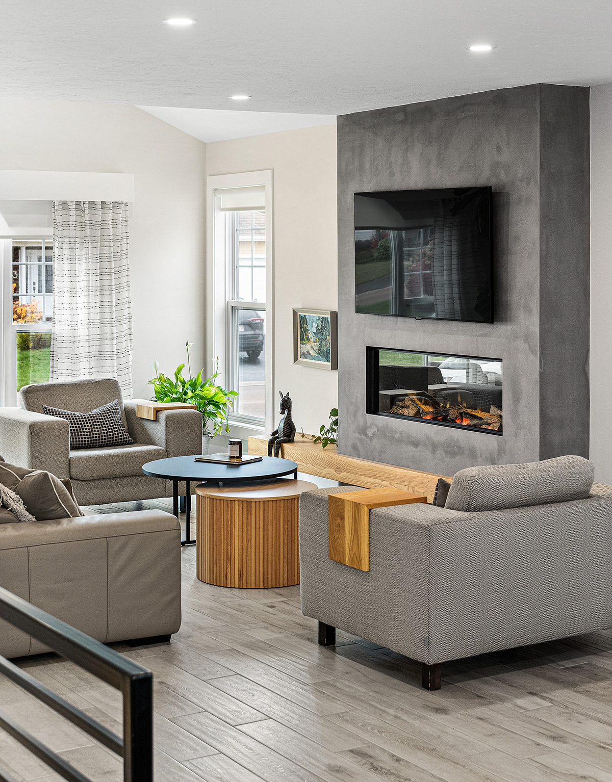 Warm, functional interior design